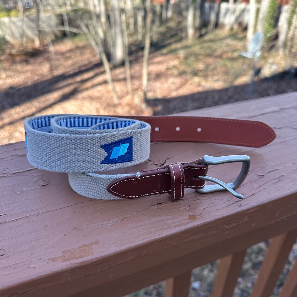 J. T. Spencer canvas flag belt